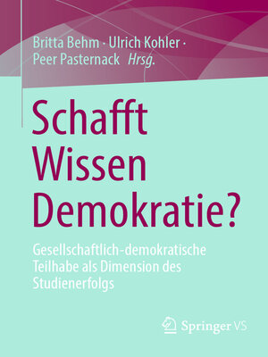 cover image of Schafft Wissen Demokratie?